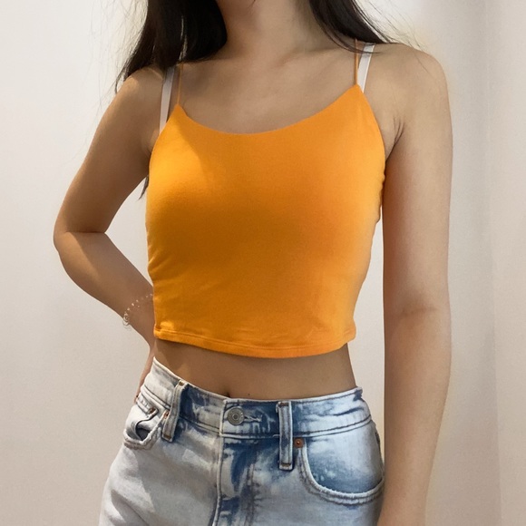 Yellow/orange cami tank top - Picture 2 of 2